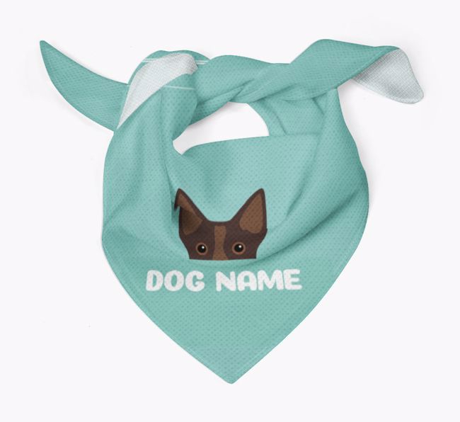 'Peeking Name' - Personalized {breedFullName} Bandana